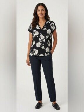RICKIS XL short sleeve Floral blouse